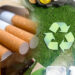 Colillas de cigarrillos y negocio