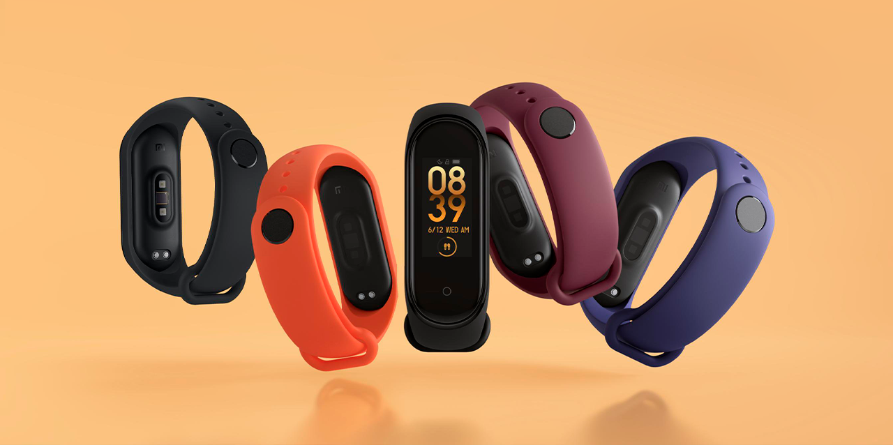 Colores disponibles de reloj inteligente Mi Smart Band