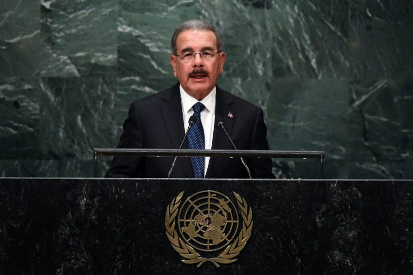 Danilo Medina durante discurso en la ONU