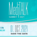 Flyer con datos de evento MediTalk Summit 2021