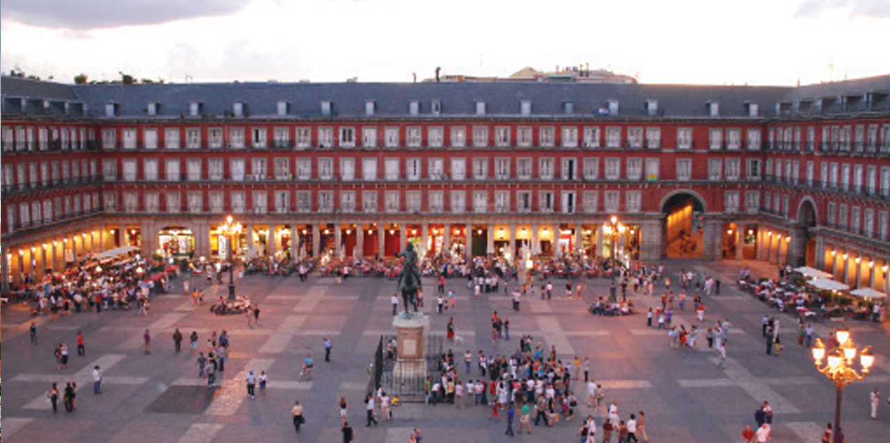 Vista aérea de la Plaza Mayor de Madrid