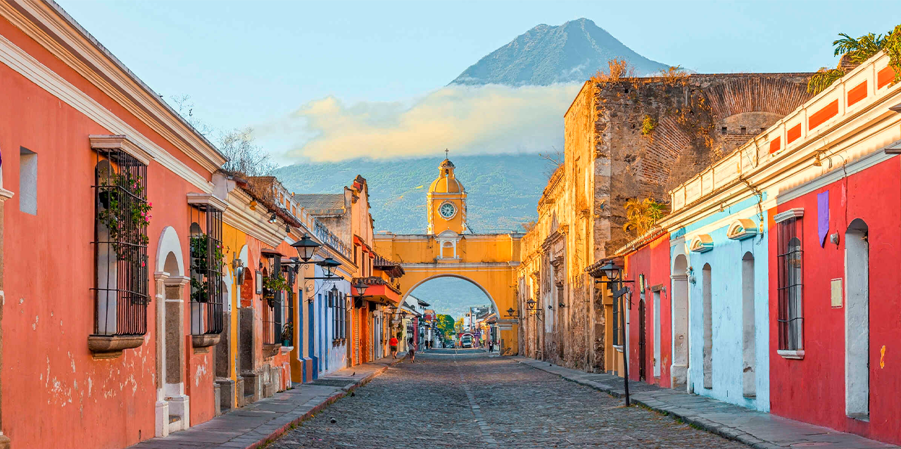 Calle en Antigua, Guatemala