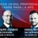 Philippe La Cognata y Charles Trottmann, representantes de la AFD