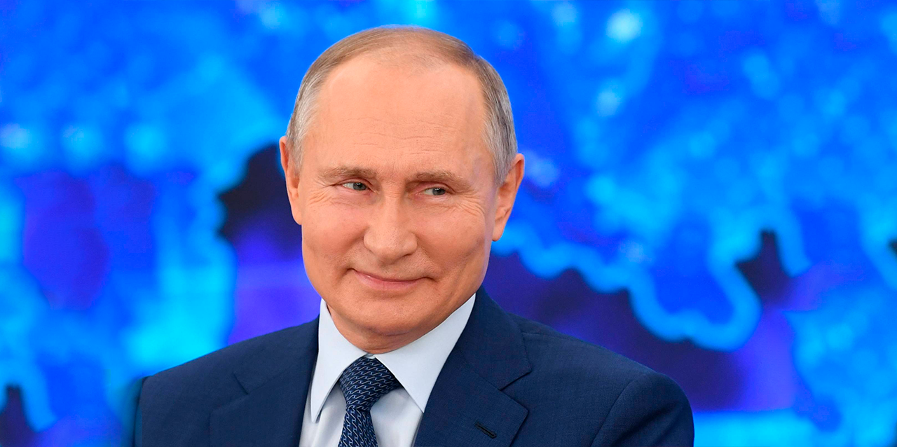 Presidente de Rusia, Vladimir Putin, atiende conferencia virtual anual en Novo-Ogaryovo, Moscow, Russia, 2020. FOTO: Sputnik/Alexei Nikolsky/Kremlin via REUTERS
