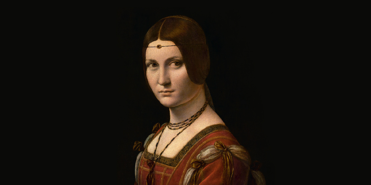 La Belle Ferronnière, pintura de da Vinci