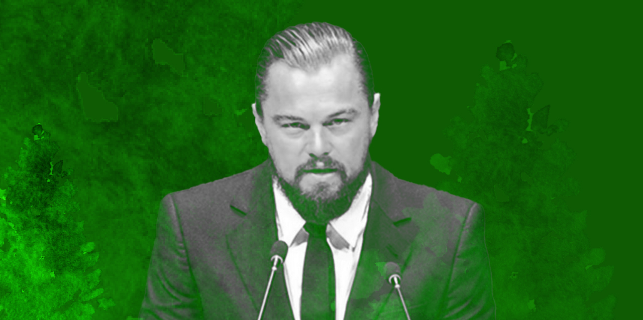 Leonardo DiCaprio durante discurso