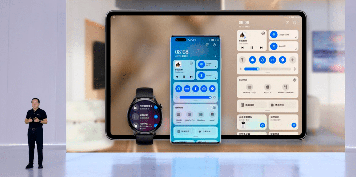 Integrante del equipo de Huawei presenta HarmonyOS en diversos dispositivos