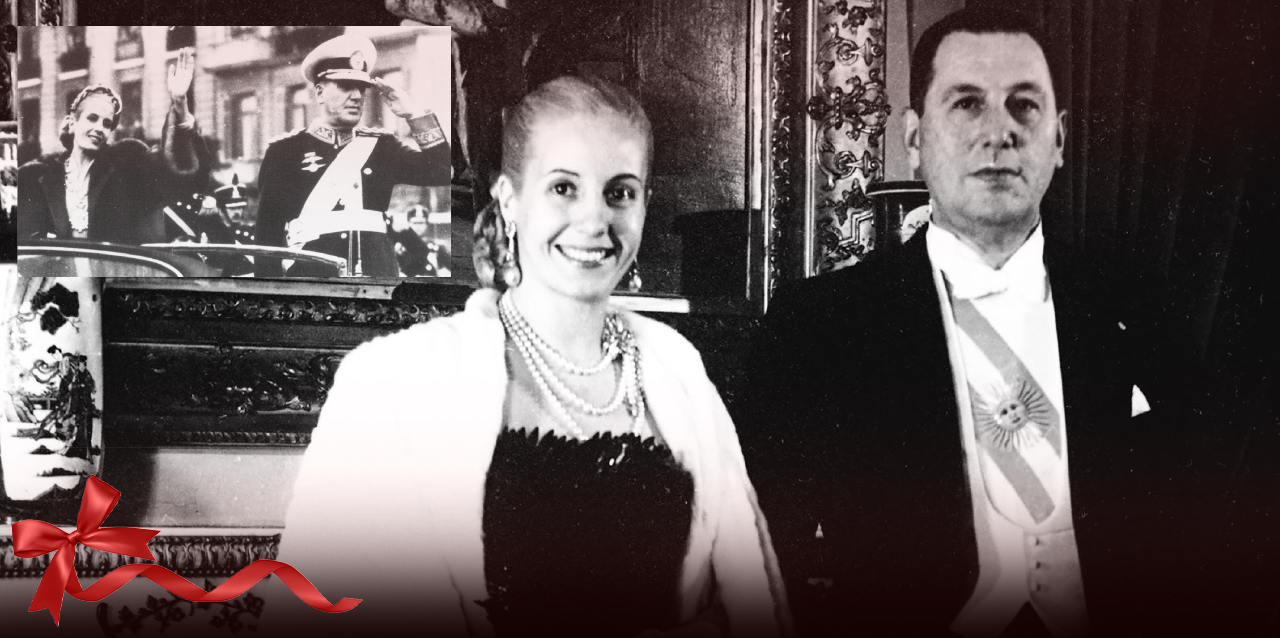 Eva Duarte y Juan Domingo Perón