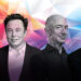 Mark Zuckerberg, Elon Musk, Jeff Bezos y Bernard Arnault