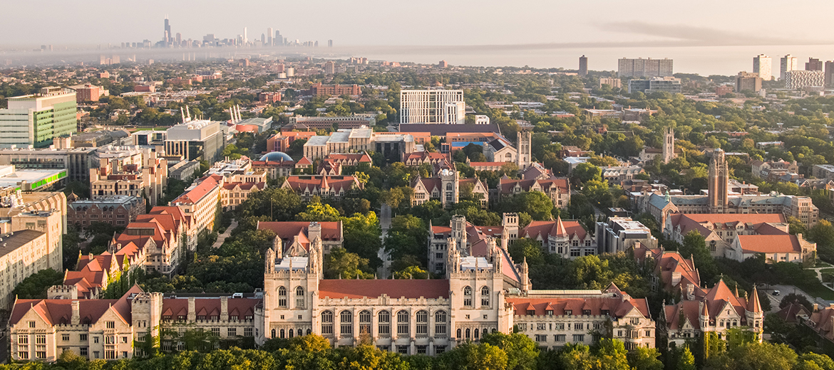 Campus principal de UChicago, ubicado en Chicago Hyde Park