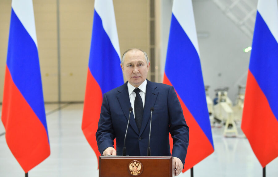Vladimir Putin en conferencia de prensa