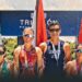 Ganadores de una de las competencias del primer Triatlón Punta Cana 2022