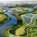Vista aérea de área verde en Freshkills, Nueva York