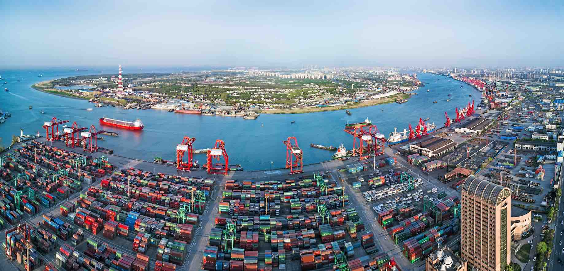 imagen del puerto de shangai