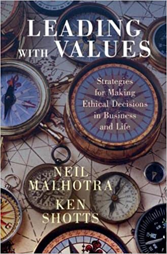 Leading with values. Strategies for Making Ethical Decisions in Business and Life. Neil Malhotra, Ken Shotts libros de negocios