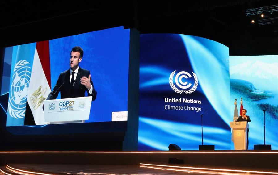 Emmanuel Macron EFE:EPA:KHALED ELFIQI