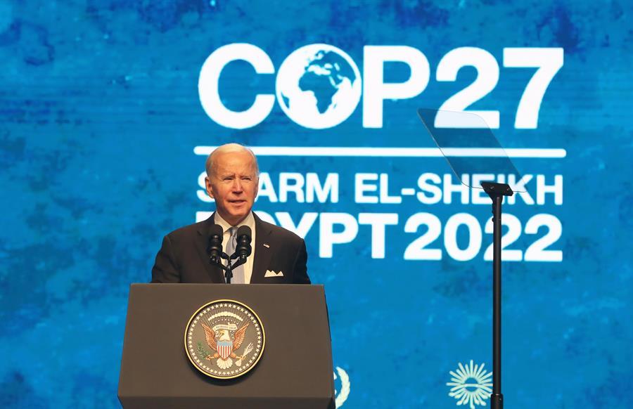 Joe Biden Estados Unidos COP27 EFE:EPA:KHALED ELFIQI