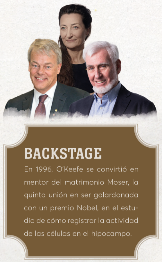 John O'Keefe, May-Britt Moser y Edvard Moser