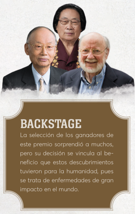 William Campbell, Satoshi Omura y Tu Youyou