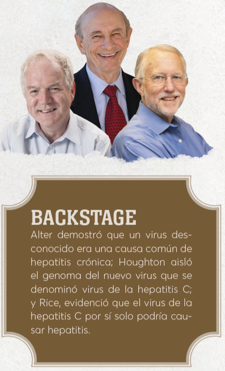 Harvey Alter, Michael Houghton y Charles Rice