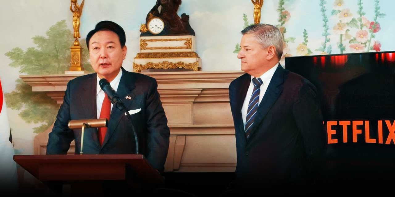 ted sarandos y el presidente de corea del sur se reunieron y anunciaron la millonaria inversion del grupo en el pais
