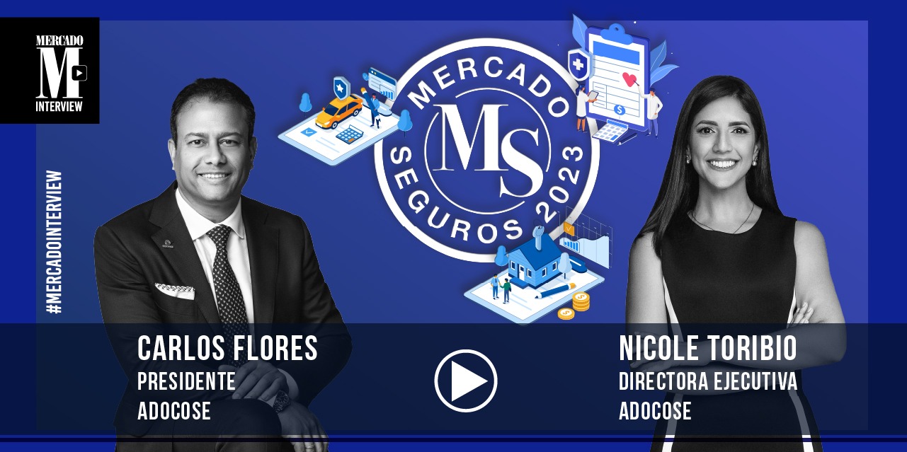 carlos flores y nicole toribio de la asociacion dominicana de corredores de seguros adocose en mercado interview