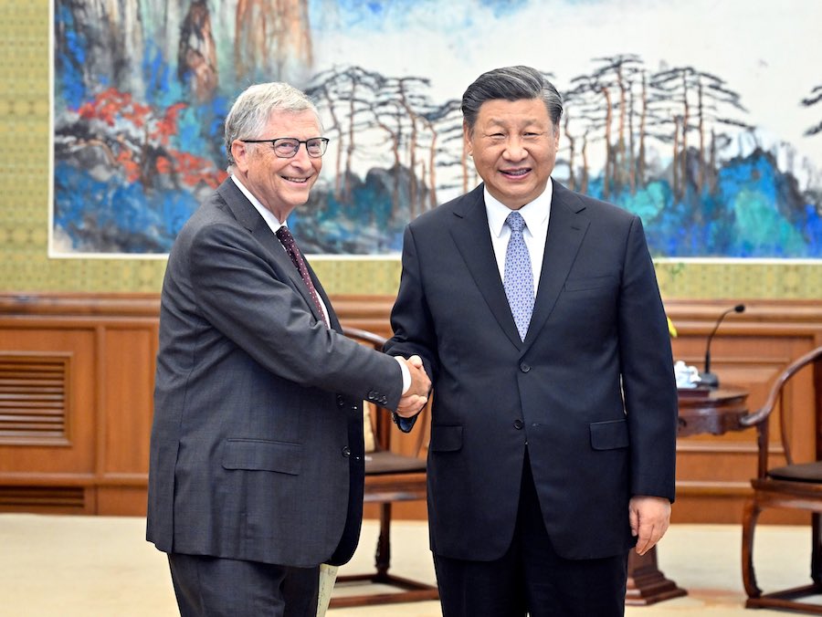Bill Gates y Xi-Jinping