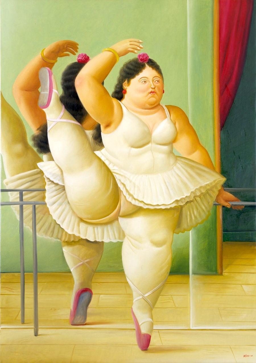 Bailarina en la barra