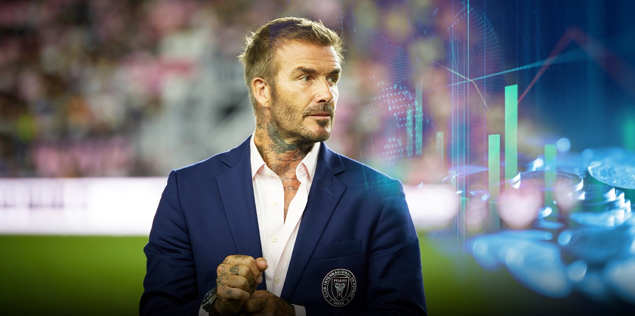 David Beckham invirtió 25 millones de dólares en el Inter de Miami, cuyo valor se ha disparado tras la llegada de Leo Messi.