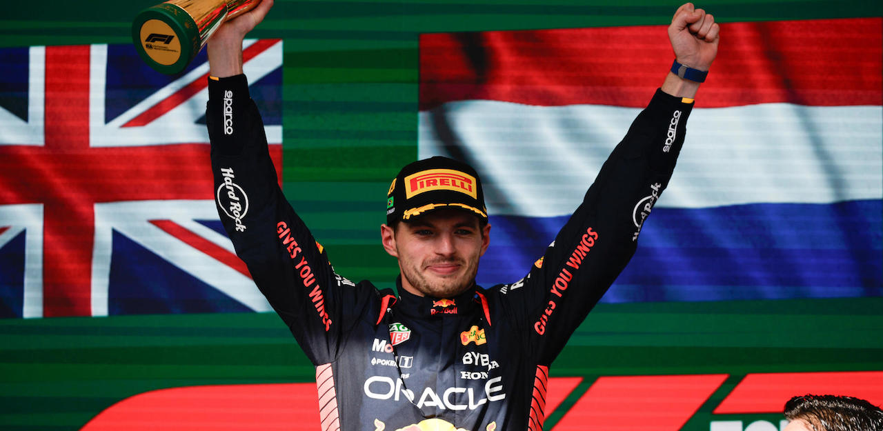 El holandés Max Verstappen (Red Bull), vigente campeón del mundo, en la imagen tras vencer en el último Gran Premio de Brasil de Fórmula 1. EFE/ Isaac Fontana